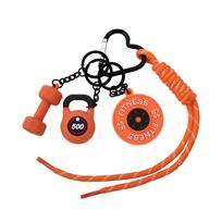 Heart Buckle Barbell Plates Key Chain Bag Charm Fitness Series Pendant  Water Cups Style 5