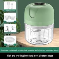 Yingtang Cordless Mini Electric Garlic Chopper & Food Processor žalsvai mėlyna spalva/dvigubo ašmenų spalva