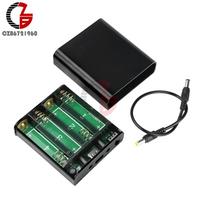 4-Cells 18650 Battery Box Welding-Free Kit Power Bank Case UPS Backup Power Supply Storage Shell 5V16V With Switch DC 5.5*2.1mm juoda