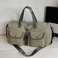 Large Capacity Gym & Travel Duffel Bag with Dry/Wet Separation, Spacious Weekend Travel Duffels,  Ideal for Travel and Fitness Enthusiasts žalia
