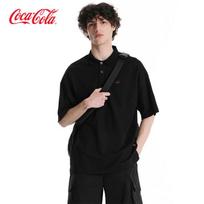 Coca-Cola Ice-Feel Pique Embroidered Polo Shirt S balta
