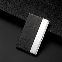 Stainless Steel Business Card Holder Large Capacity Name Card Box Portable ID Card Case  Men Women juoda