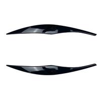 Gloss Black Car Light Eyelid Cover ABS Headlamp Hood Stickers for BMW 3 Series E90 E91 2005-2012 juoda