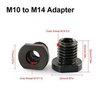 1Pcs M10 to M14 M16 Thread Angle Grinder Adapter Nut Arbor Connector Connecting Rod Thread Converter Replacement Universal