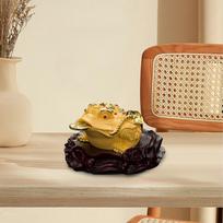 Traditional Feng Shui Money Frog Toads Figurine Collection Chan Chu Charm Mini Resin for Table