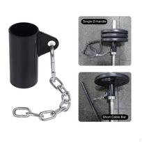 Lightweight T Bars Row Platform with Chain Barbell Bar Eyelet Attachment Strength Training Equipment
