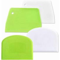 Set of 4 Plastic Dough Scraper Horn Pastry Dough Cutter for Pastry Bread 1NprE6