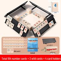 Israeli Mahjong Number Cards: Adult Casual Board Game & Educational Toy