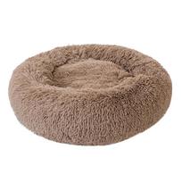 Comfortable Plush Kennel Dogs Pet Litter Deep Sleep PV Litter Sleeping Bed S chaki