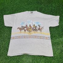Vintažinis 1991 m. Amerikos indėnų marškinys L/XL 23x28 Apjuosiamas M