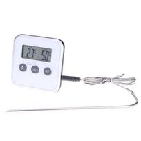 Digital Electronic Thermometer Timer Cooking BBQ Thermometer Kitchen Temperature Tool Food Meat Temperature Meter Gauge Probe China Mainland