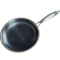 Deepened 316 Stainless Steel Non-Stick Double-Handle Pan for Pancakes - Compatible with Induction and Gas Cookers