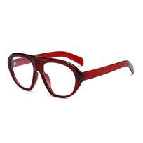 New Fashion Unisex Oval Glasses Frames Blue Light Blocking Lens Glasses for Men Women Eyeglasses Oval Frame Eyewear raudona