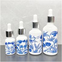 Light-Proof Glass Dropper Bottles for Essential Oils, Cosmetics, Beauty Salons, and Hydrosol Dispensing Bare Bottle; 10ML