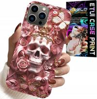 Etui Do Iphone 11 Pro - Kobiece, Modne Wzory, Czaszka W Róże