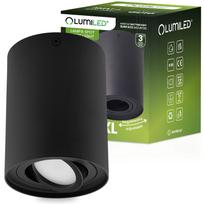 Surface-Mounted Halogen Spot Tube Movable Luminaire Amat-Xl Gu10 Round Black