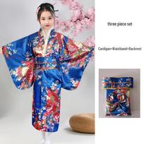 Children's Traditional Japanese Kimono Costume for Women's Cosplay, Performance & School Photo Dress 130 cm