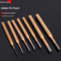 6-Piece Cylindrical & Chisel Punch Set: Includes 3-10mm Pin, Center, Hole, and Flat Chisel Punches Gold Pin Punch 7mm, 0.076kg, 200 pieces/package