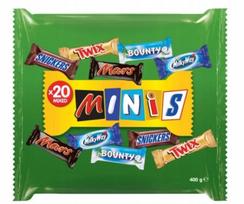 Mars Mixed Minis Snickers Twix 400G Iš Vokietijos