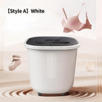 Lengva ir patogi skalbyklė, nešiojama apatinių kojinių skalbimo mašina 【Style A】White