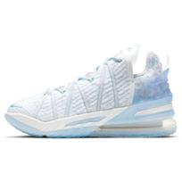 Nike LeBron 18 EP Play For The Future Unisex Sneakers White Blue-Tint Clear CW3155-400 38.5
