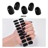 Solid color 20-finger gel nail stickers, versatile, self-adhesive, waterproof, long-lasting, 14-day peelable, phototherapy beauty JM024
