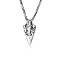 Norse Mythology Viking Symbols Titanium Steel Necklace Niche Personality Trendy Mens Cultural Symbol Pendant