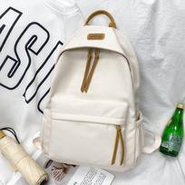 Madingas Korėjietiško Stiliaus Kuprinė Mergaitėms: Tinka 3-12 klasių mokiniams ir studentams Single Bag balta