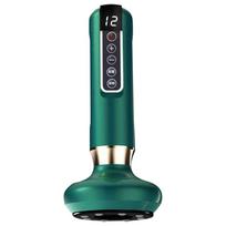 Electric Cupping Massager 12 Levels Body Massager Negative Pressure Heating Anti-Cellulite Massager Suitable for Back and Legs žalia