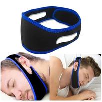 Snargimo stabdiklis galvos juosta Anti-Snoring diržas Juoda Mėlyna smakro dirželis Reguliuojamas Velcro Snargimo stabdiklis su Miego Uždaryk ir Kvėpuok
