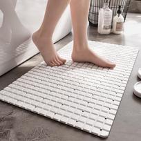TPE Bathroom Shower Mat Non Slip Massage Suction Cup Bath Tub Mat Quick Dry Drain Water Odorless Washable Bathroom Carpet 40x70cm balta