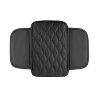 Center Console Leather Armrest Cover with 2 Storage Bags Replacement Armrest Protection Cushion Pad Automotive Accessory