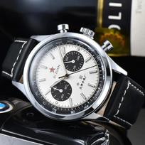 Vyriškas Retro Pilotas Chronografas Mechaninis Laikrodis, 1963 Seagull Mechanizmas Rankinio Vyniojimo Apyrankinis Laikrodis Vyrams
