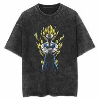 Dragon Ball Super 2026 Summer T-Shirt 100% Cotton Washed Vintage Gohan Beast Print Unisex Casual Tee for Anime Fans L