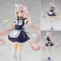 Nekopara Chocola Vanilla Figūrėlė Mielas Katės Kambarinė Anime Veikėjų Modeliai Kawaii Garažo Statulėlė Darbalaukio Papuošalai Dovana Anime Gerbėjui 17CM vanilė