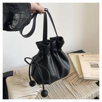 Large-capacity Single-shoulder Crossbody Bucket Bag, Trendy and Simple Design rožinė