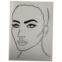 Veido Makiažo Praktika 210mm×297mm Daugkartinis Ekranas Dažymo Šablonai Salonas  Style B