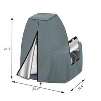 Waterproof Sand Filter Pump Cover For INTEX 12-16 In Above Ground Pool Pump 420D Oxford Cloth Dustproof Cover pilka spalva