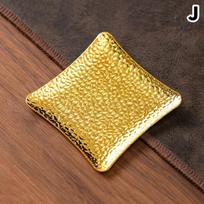 Retro Golden Alloy Coaster Heat Resistant Pad for Tea Coffee Cup Office Living Room Home Decor