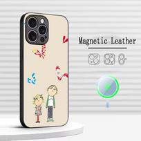 Charlie and lola classic cartoon pattern Phone Case For iPhone 17 16 15 14 13 12 Plus Pro Max High-end Luxury Magsafe Sheepskin iPhone 13 Pro