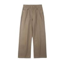 Fashion Korean Denim Trousers Men's Baggy Straight Jeans Comfortable Soft Casual Pants M ruda