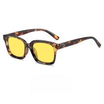 Men's Women's Fashion Full Frame Anti-Blue Light Night Vision Glasses Outdoor Riding Driving Eye Protection Night Vision Glasses leopardas