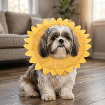 Sunflower Shaped et Recovery Collar Adjustable Fit Anti-Lick Neck Ring  Daily Wound Care S