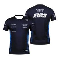 F1 Williams komandos marškinėliai Carlos Sainz Formulė 1 Alex Alben 2025 marškinėliai Vyrams Moterims Vaikams Gerbėjų marškinėliai 3D spausdinti marškinėliai XXS mėlyna