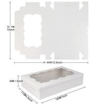 10/20pcs Transparent Open Window Pastry Box Baking Candy Box DIY Desserts Box  Party Supply 10pcs balta