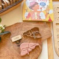 Realistic Human Body Organs Biscuit Baking Moulds Kids Coloured Clay Moulds Multi-purpose Halloween Human Body Organs Toys OneSize kepenys