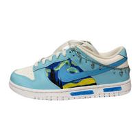 Nike Dunk Low Retro Starry Sky Night Leather Low top Skateboard Shoes Men's Blue White DJ6188-101(Team48-) 42