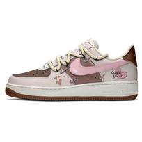 Nike Air Force 1 Heartbeat Indicator Slip Resistant Cushioning Abrasion Resistant Low top Skateboard Shoes Women's IO7595-211(Team1727-) 39