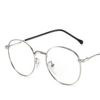 Photochromic  Anti Blue Light Glasses Fashion Circular Glasses Frame UV Protection Outdoor Beach Sunglasses For Men Women