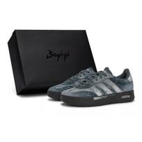 Adidas BARREDA 811 Manufacturing, White Truffle Mist, Special Shoe Box Slip Resistant Low top German Army Trainers KH6999(Team80-S-BOX) 35⅔
